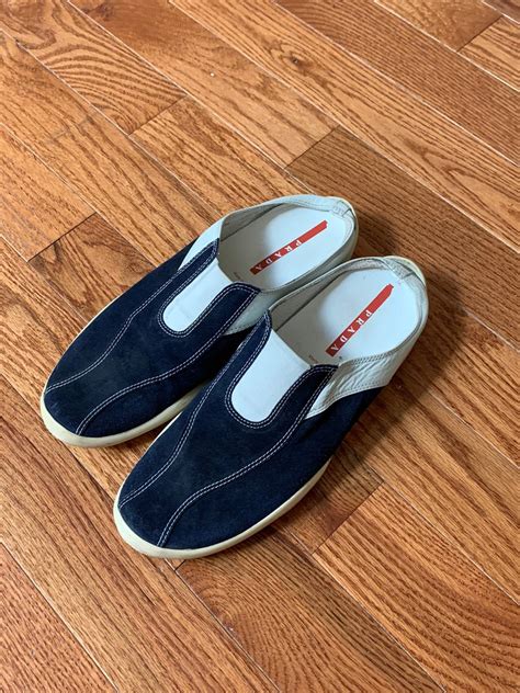 prada velvet slip ons|Prada slip on shoes.